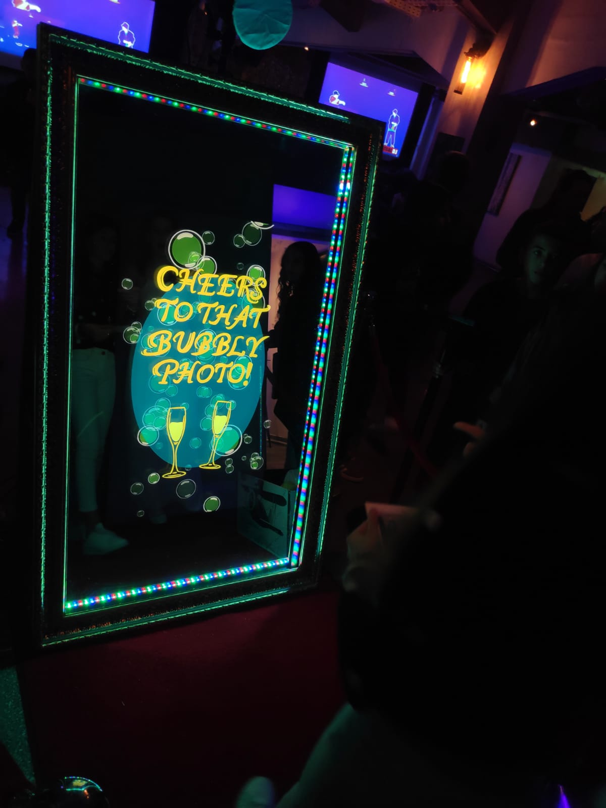 Mirror booth hallway shot