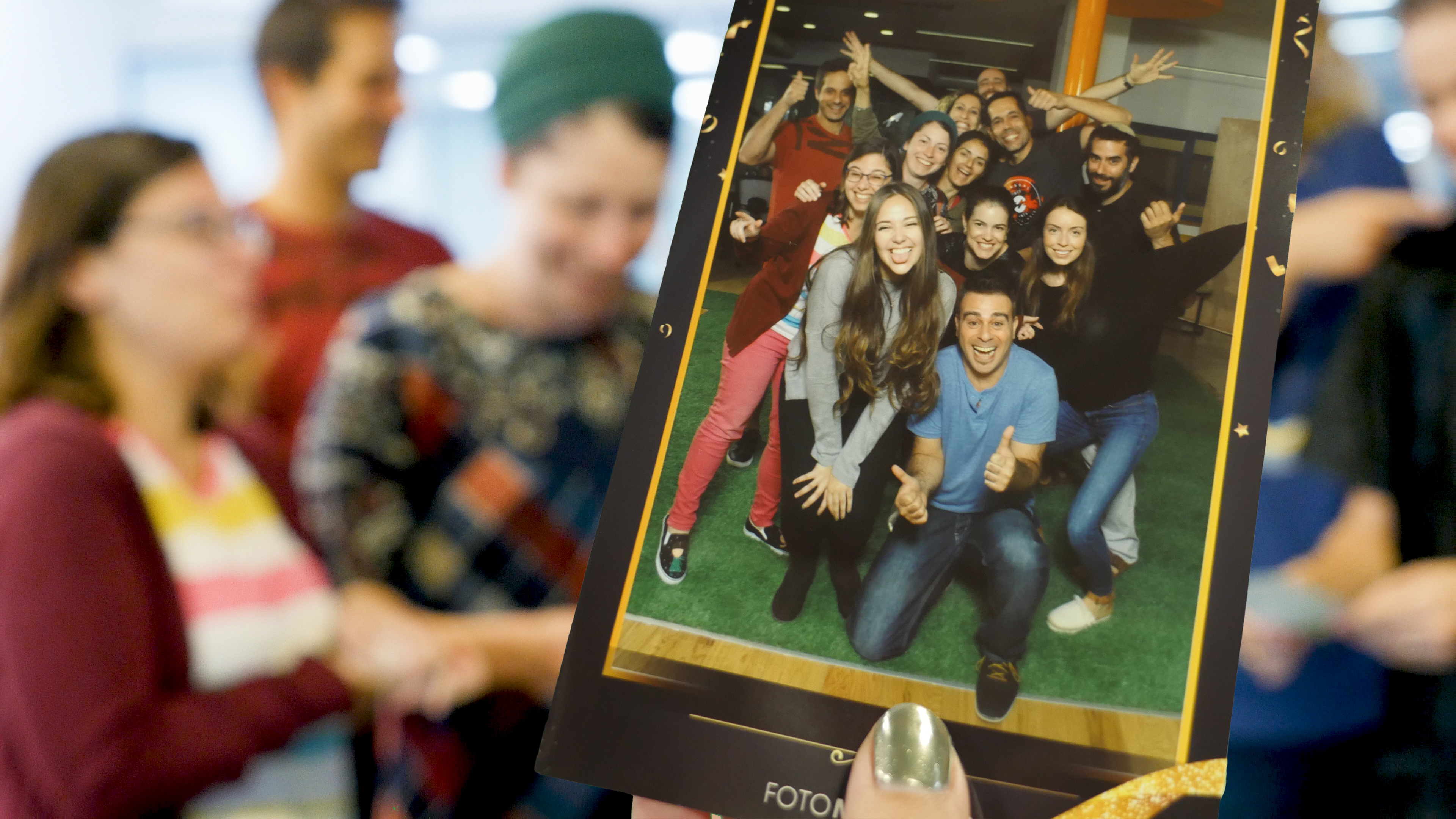 Group photo with prints