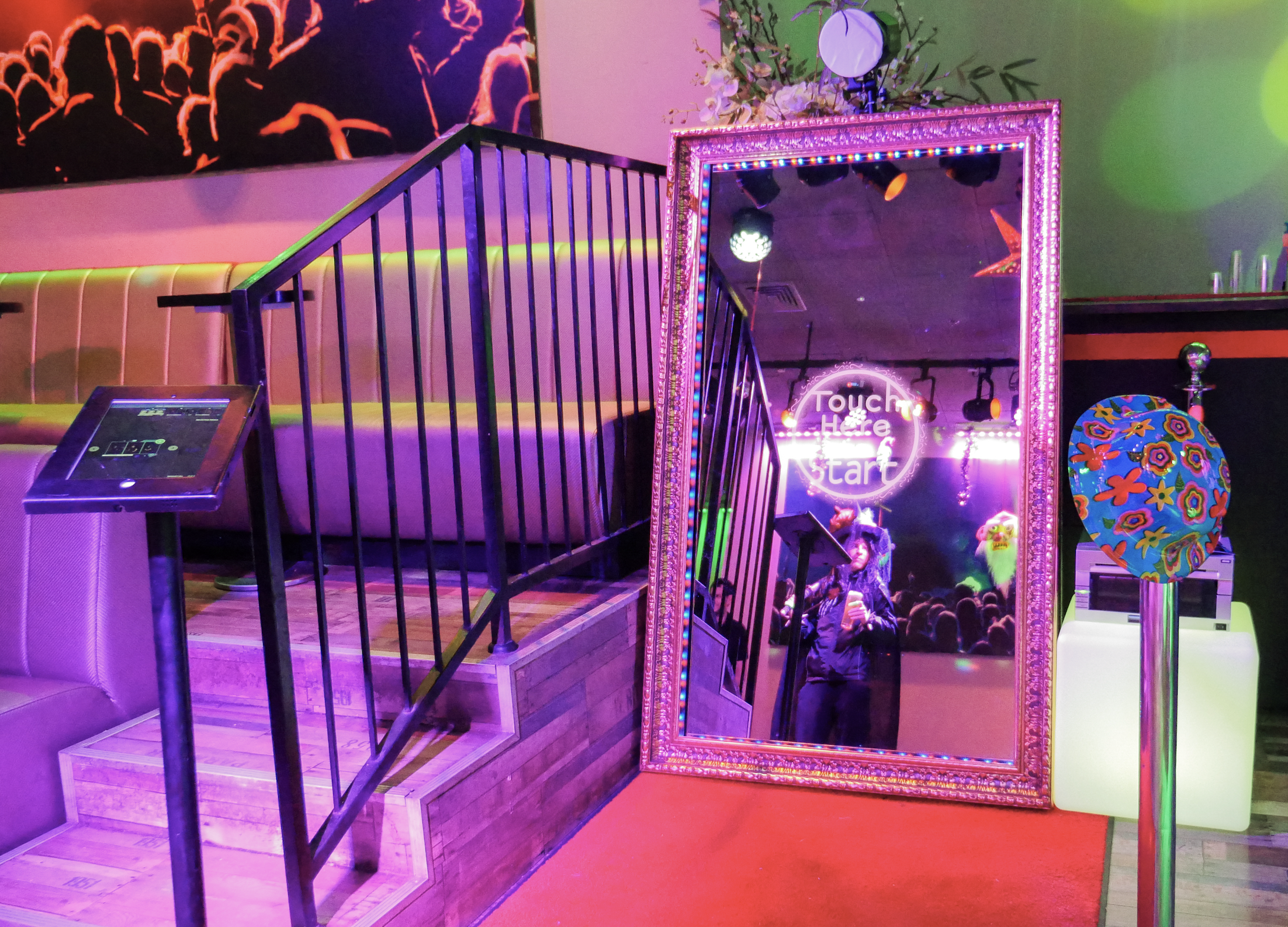 Vivid Light mirror booth photo booth at an event